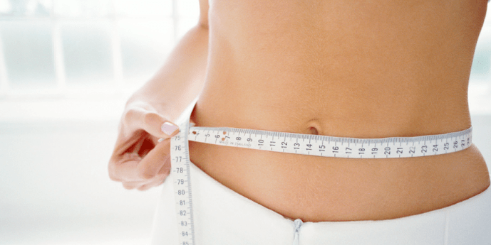 мерење струка током дијете од лубенице